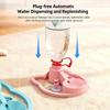 Gravity Automatic Pet Water Dispenser, Fits 2.8cm Mineral Water Bottles, Large Capacity Filter-Free Water Feeder for Cats