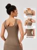 European & American Quick-Dry Yoga Vest: Nude Feel, Slimming, Tight-Fit, Square Neck Running Top