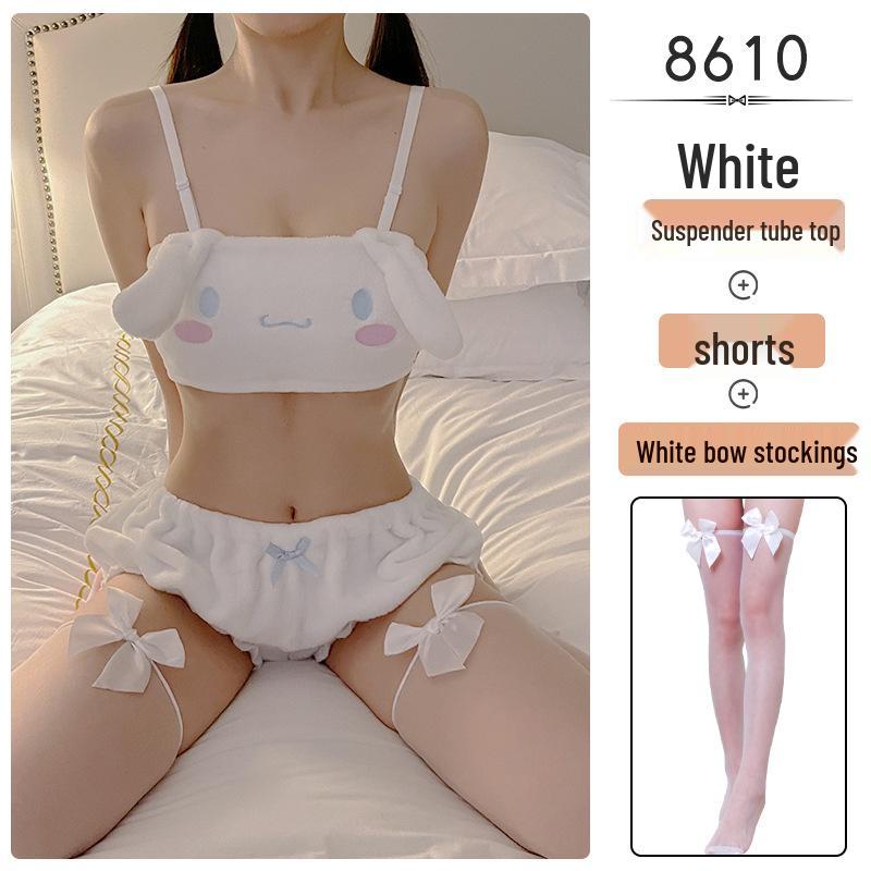 Illusionary Autumn/Winter Cartoon Lingerie Set: Cinnamoroll, My Melody & Kuromi Bra and Panty Collection