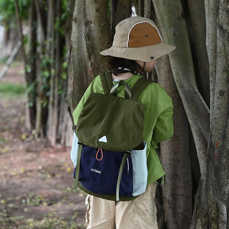 Splicing Casual Color Boys Shoulders Bag Sports Style Outdoor Student Backpack