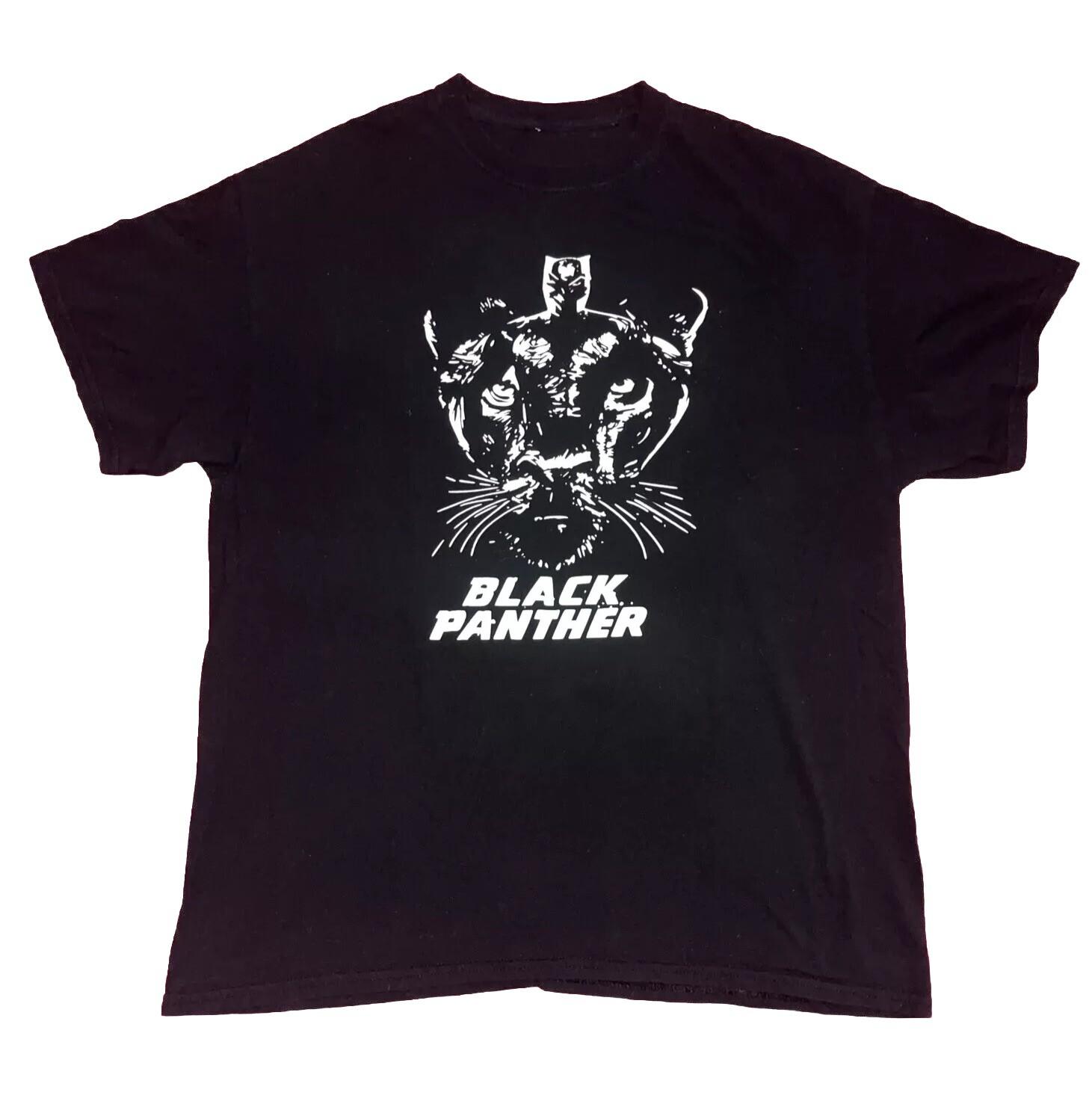 Vintage Marvel Comics Black Panther Shirt Mens Large Y2K Graphic Tee T Challa Unisex T-Shirt XL
