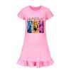 Hunters Demon Kpop Girl Sleep Dress With Ruffle Skirt For Kids Lounge Sleep And