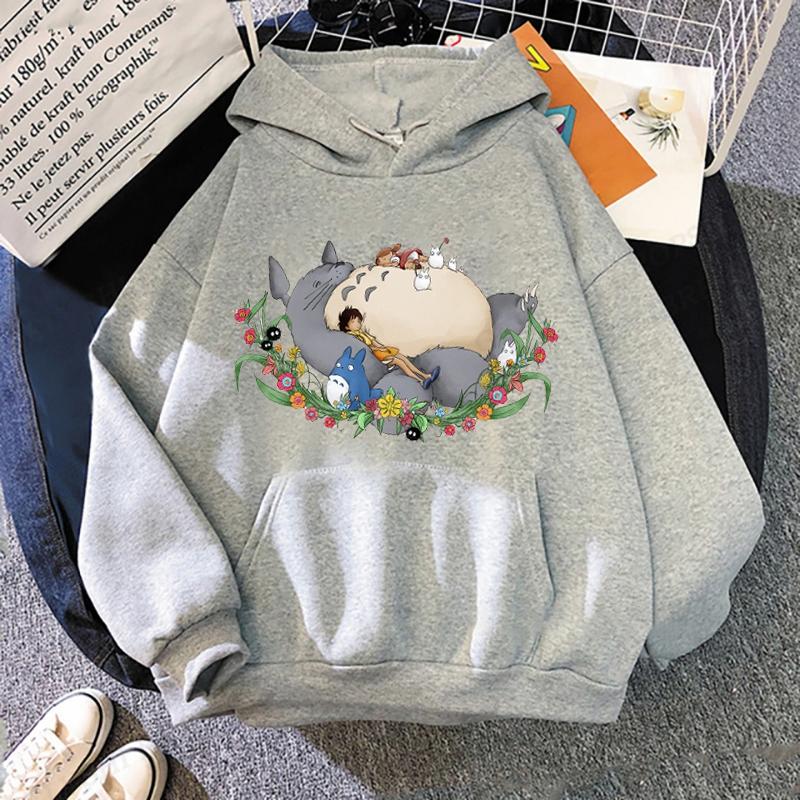 Japanese Anime Totoro Hoodie Unisex Fashion Hoodie Women Sweats