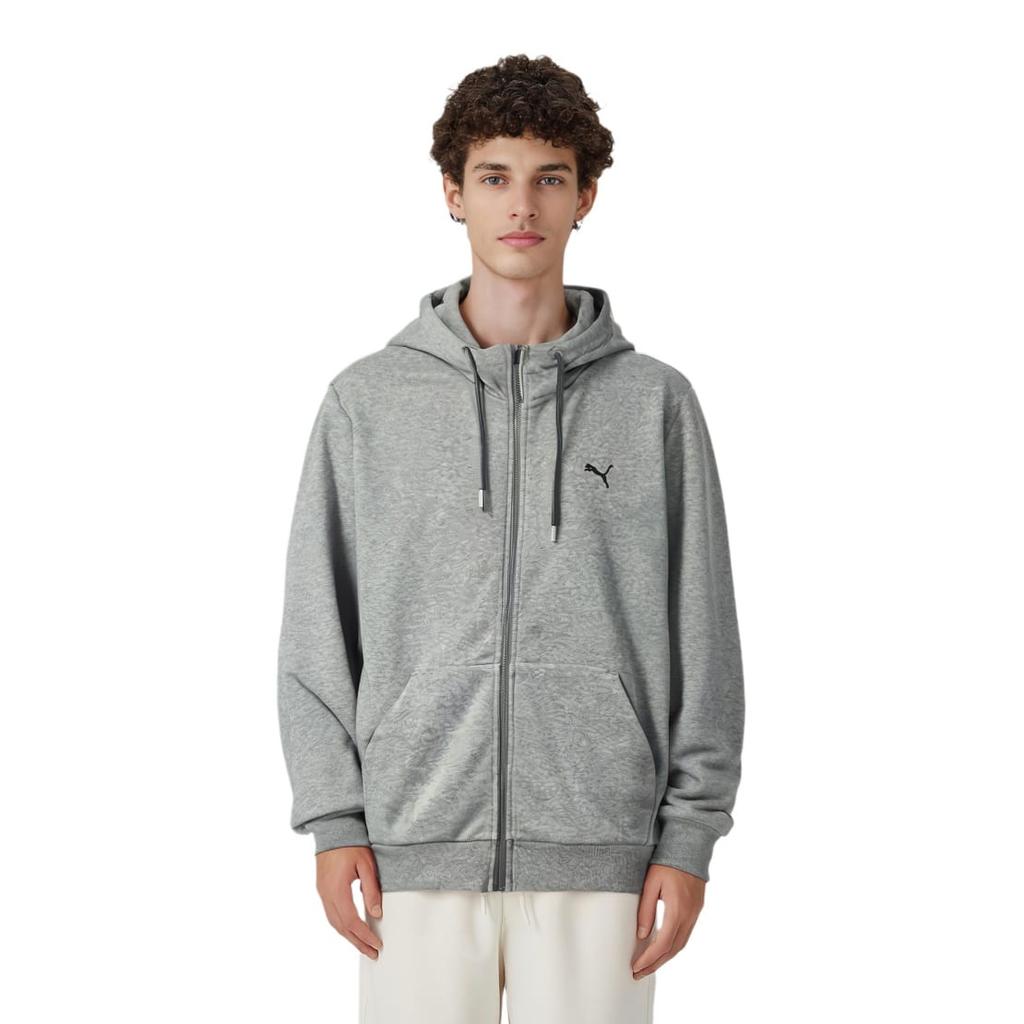 Puma Jackets Men's Gray Hooded Moderate Other 593135-03