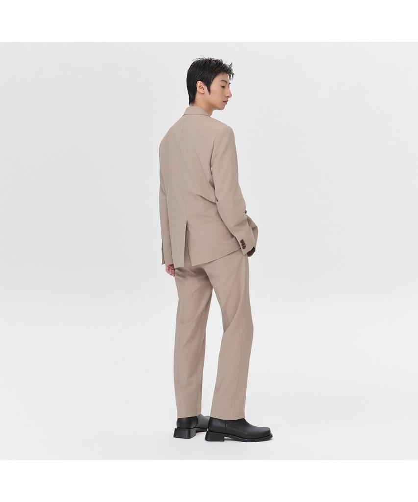 Keoseuuteommellou Beige Regular Fit Twill Setup Pants Cwpam26402Bex