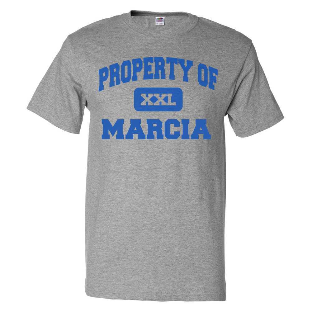 Camiseta Property of Marcia Camiseta DivertidaSe abre en una nueva ventana o pestaña M