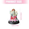 Artistic Hindu Ganpati Idol Handpainted Meditations Decors Resins Elephant God Ganpati Statue Spiritual Religious Gift