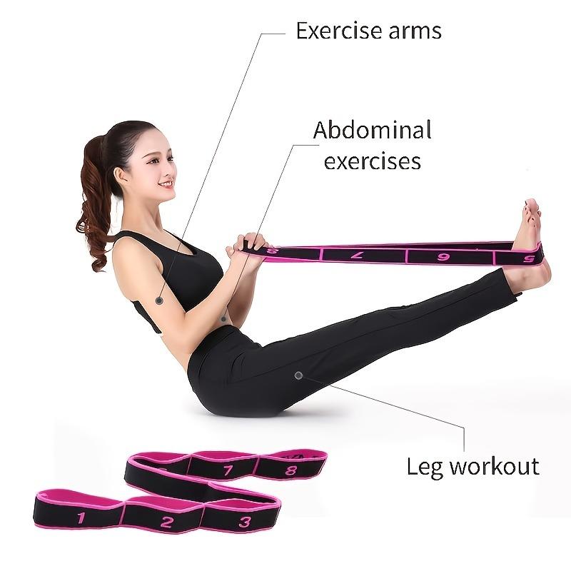 [Yoga & Gymnastics Bands] Non-Slip Gymnastics Resistance Bands, Professional Yoga Training Straps, Multi-Loop Yoga Stretch Bands