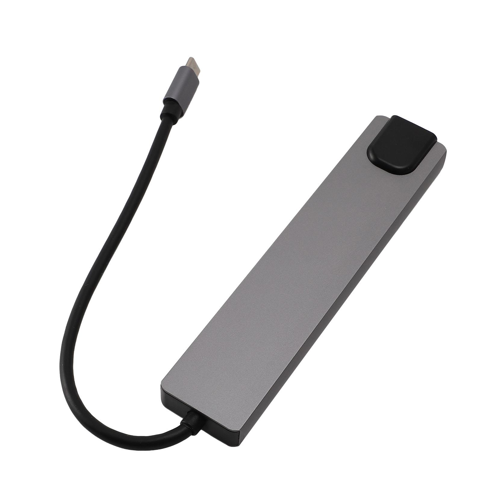 

Док-станция типа C для 2 шт. USB3.0 HD Мультимедийный интерфейс RJ45 1000 Мбит/с PD Type C Хранение данных