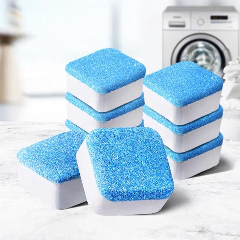 12PCS Washer Cleaning Tablets Multi-Model Suitability Deep Cleanse for Top Load and Front Load Machines