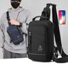 Men Sling Backpack Cross Body Chest Shoulder Bag Rucksack with USB Charging Port Travel Nylon Male Small Rucksack Messenger Bags