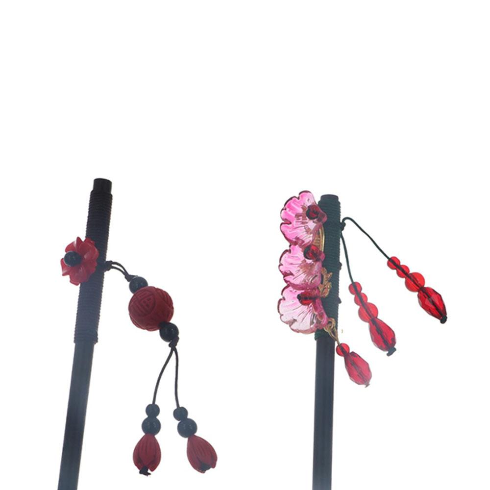 Flower Wooden Hair Stick Tassel Hanfu Hairpin Classical   Cheongsam Accessories