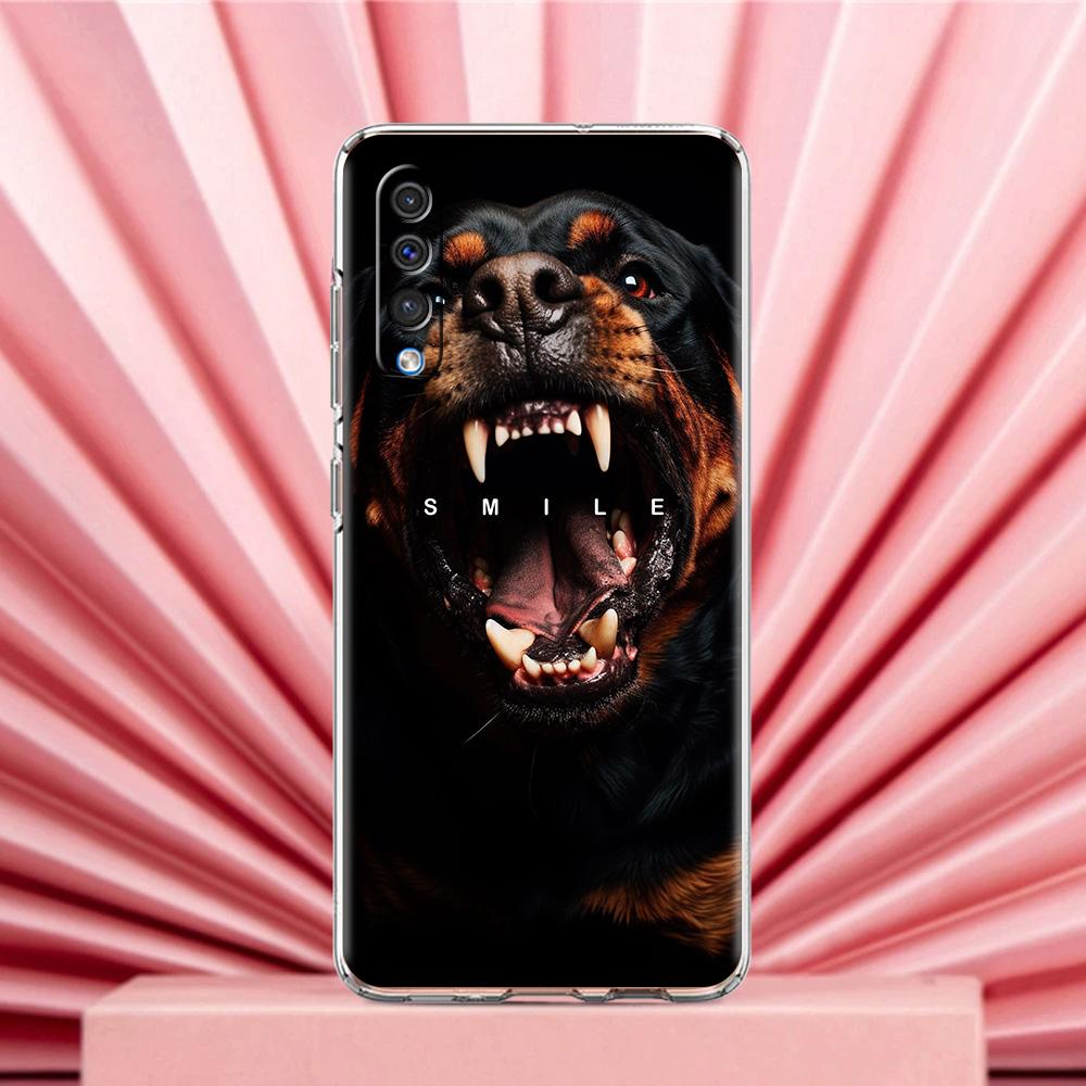 Phone Case For Samsung A56 A36 A26 A24 A16 A14 A12 A32 A50 A70 A20E A22 A40 A34 A54 A42 A52 5G A04s A06 Cover Rottweiler Dog