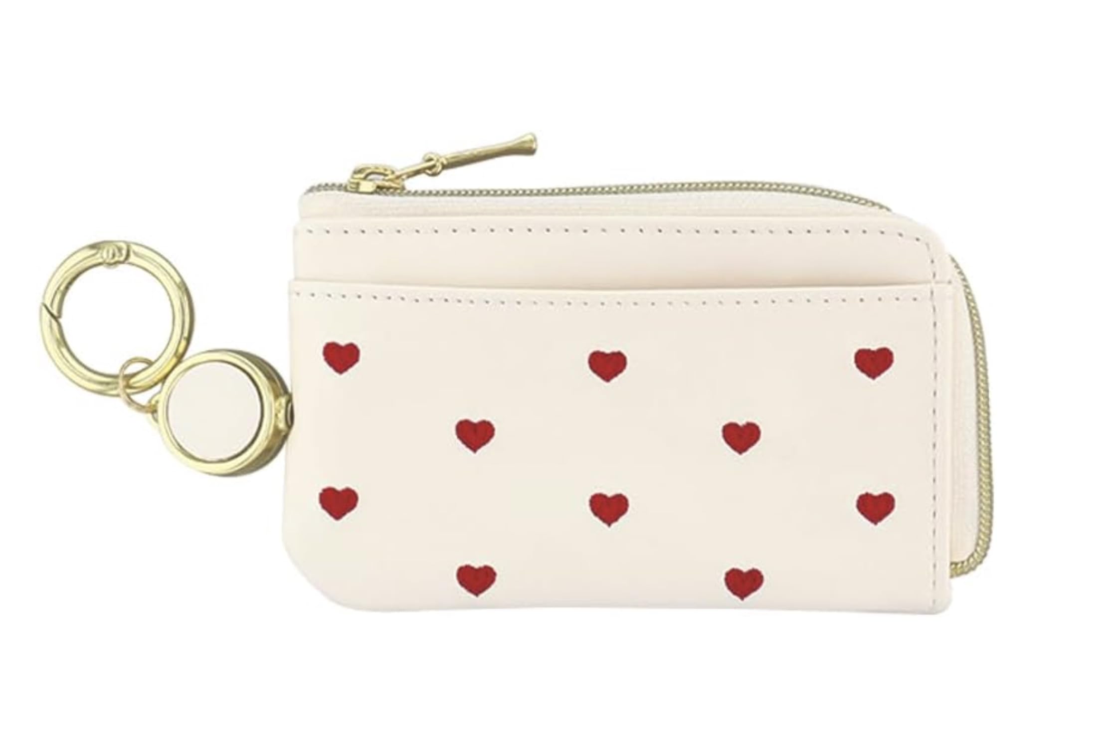 

FLOWERING Smart Key Pouch (with Reel) Heart GKP0037-IV (Ivory) [For Various Smart Keys]
