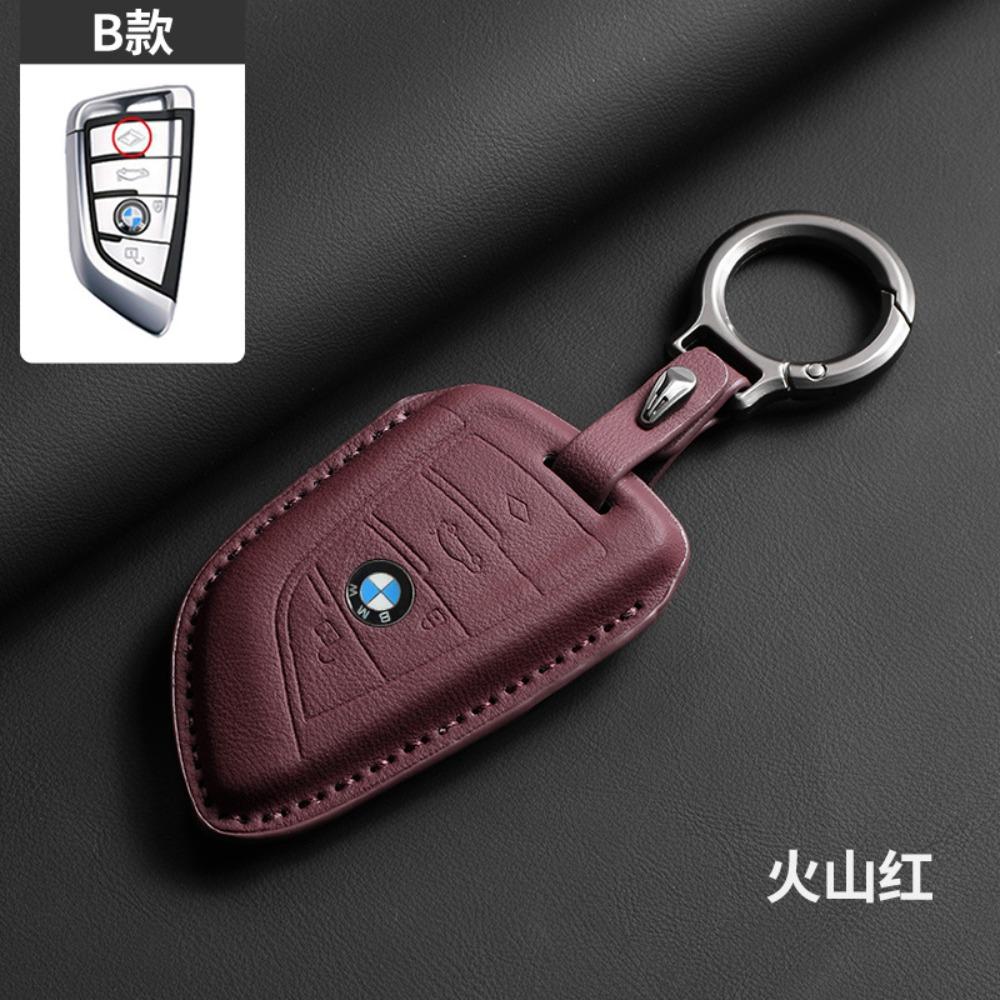 Leder für BMW Schlüsselhülle für 3 5 7 Serie Schlüsselabdeckung Schale Schutzhülle für 525 4 Serie Trendiges Unisex-Accessoire