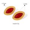 European and American Stud Earrings, High-end Exaggerated Niche Medieval Earrings, Titanium Steel 18K Gold Ear Jewelry