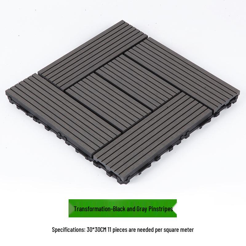Waterproof WPC Balcony & Garden Flooring - Easy Snap-On, Anti-Corrosion, Ideal for Outdoors & Indoors.