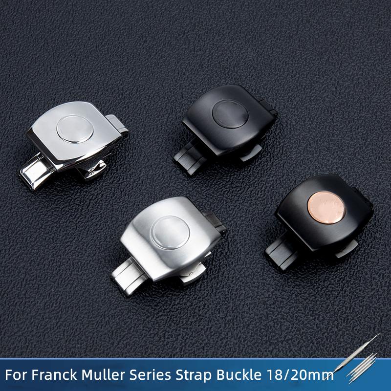 316L Quality Stainless Steel Clasp Watch Band 18/20mm Butterfly Fold Buckle For Franck Belt Muller Series Watchband V45 V41 Stra