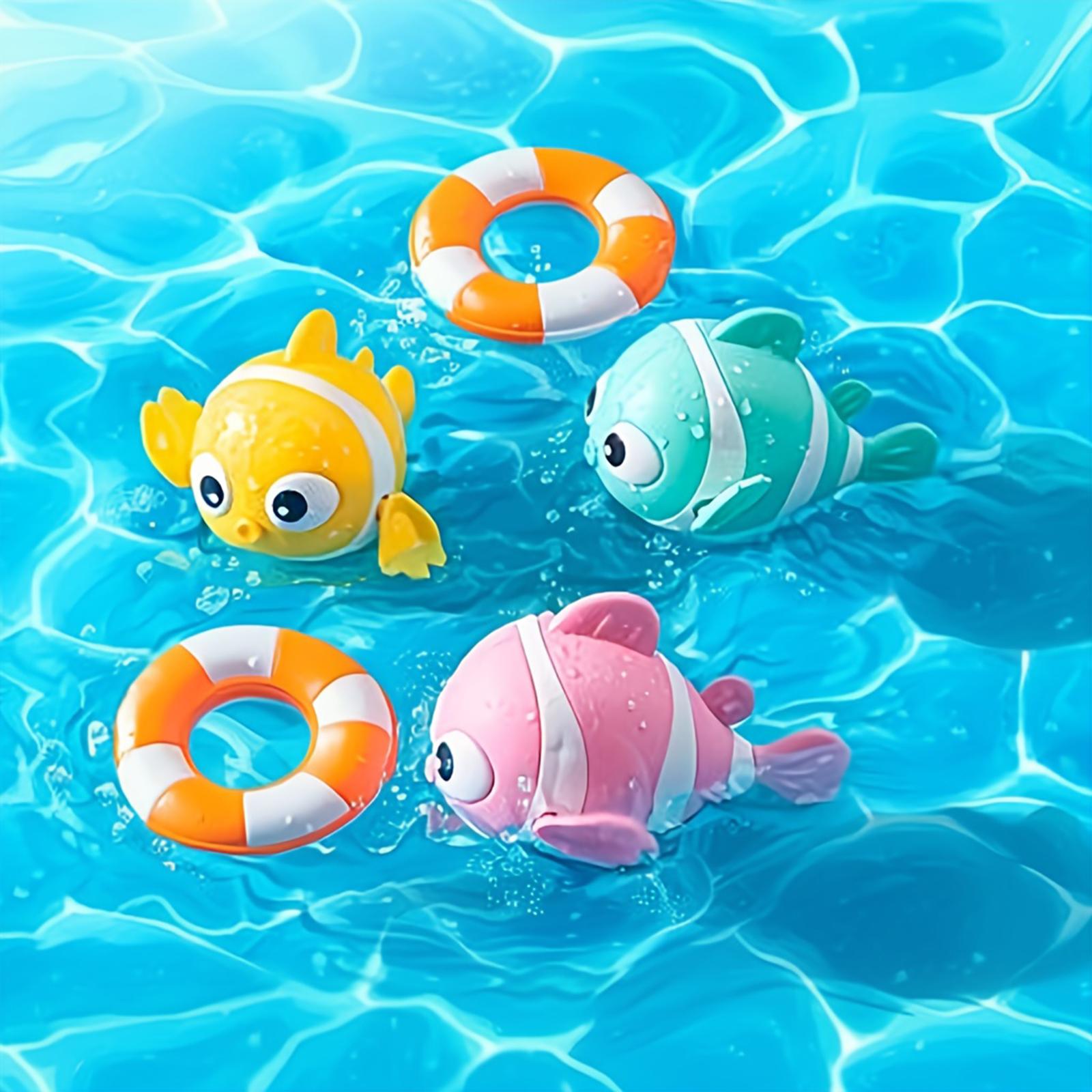 

Children s Water Toys, Clownfish Can Move And Run, Children s Educational Toys, With Clockwork, Children s Bath Toys,Let Your Child Enjoy Bath Time One Size