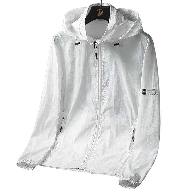 Giacca Estiva con Cappuccio Uomo Donna Abbigliamento Protezione Solare Abbigliamento Pesca Caccia Asciugatura Rapida Antivento