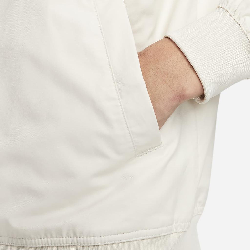 Nike Solid Color Zip-Up Collar Jacket Men Jacket White DM6822-104