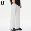 izzue it Men's Washed Straight-Leg Jeans