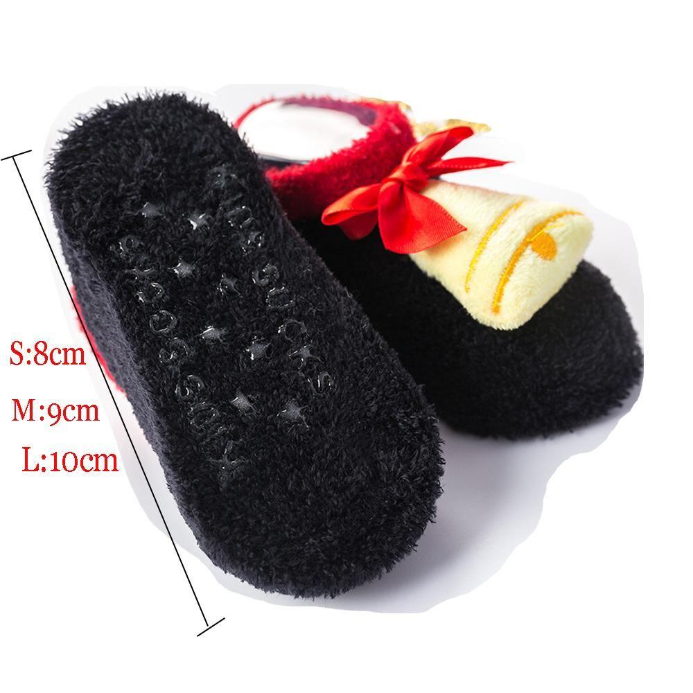 Newborn Winter Warm Anti Slip Cartoon Christmas Baby Socks