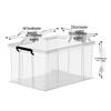 Shixun Thickened Transparent Under-Bed Storage Box