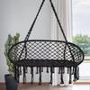 Double Hammock Chair Macrame Hanging Swing Chairs with Cushion and Hardware Kit, Adult Swings for Outside,Patio,Balcony, Bedroom