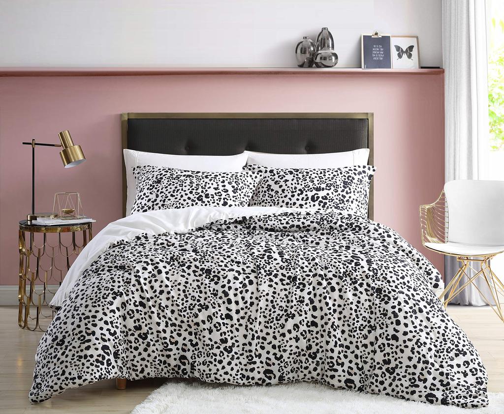 Brown Leopard Cheetah Printed Duvet Cover for Kids Teen Boys Girls Man Women Bedroom Decor Africa Wild Animal Theme Bedding Set