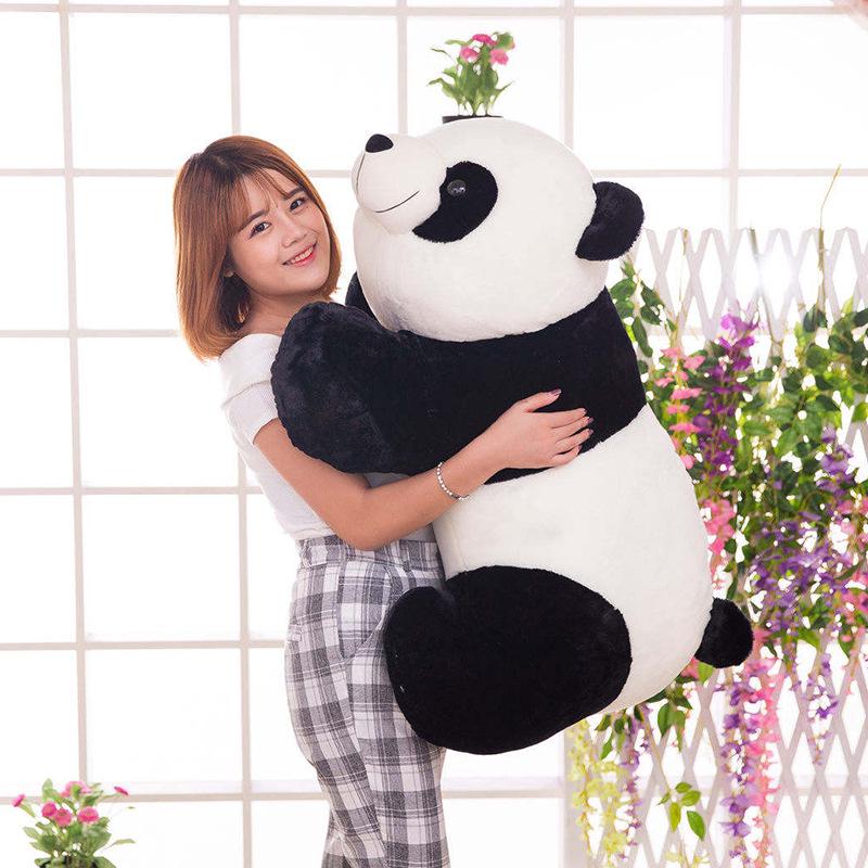 

Creative Douyin Cartoon Prone Panda Plush Toy - Internet Celebrity Style 20 cm