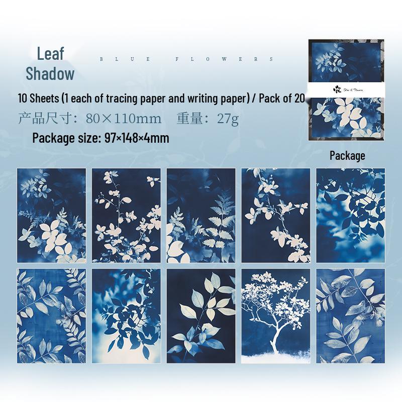 Ketchup Girl Blue Theme Meilan Flower Shadow Journal Collage Base