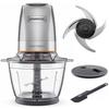 Robot Multifonction KENWOOD CHP62.400SI - 2 Vitesses - 500W - Capacité Totale De 1,2L + Accessoires