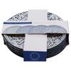 Zestaw 4 Szt Talerzy Porcelanowych  Blue Wave