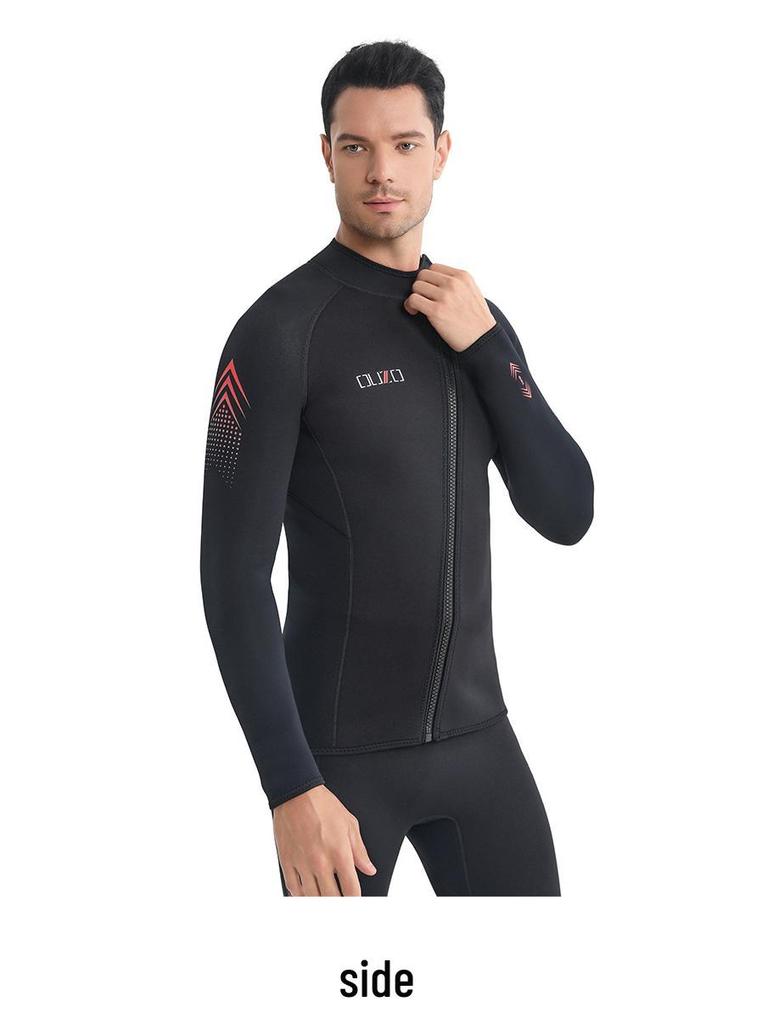 2025 Unisex 3mm Thickened Wetsuit for Snorkeling, Surfing & Diving – Warm, Cold-Proof, Split Long Sleeve Design