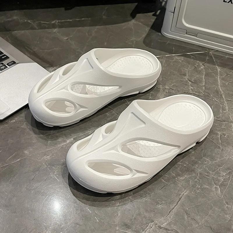 Fashion 2024 Summer New Men's Casual Shoes Baotou Beach Shoes Women's Cool Slippers