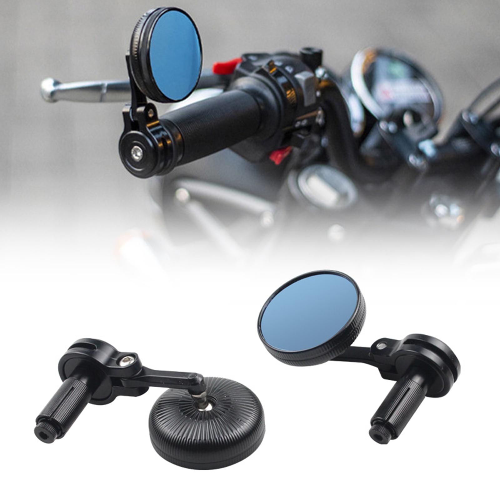 

7/8 22 мм Мотоциклетные Зеркала Заднего Вида Универсальное Прозрачное Стекло Скутер Руль Конец Зеркало Заднего Вида