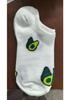 Avocado Jacquard Women's Korean-Style Non-Slip Low-Cut Ankle Socks