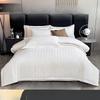 Mling Hotel Thickened White Satin Stripe Duvet