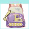Cartoon Excavator Kids Backpack With Breathable Nylon For Preschool School Travel