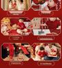 Chinese Style Baby's First Birthday Board & Decoration Set for Living Room