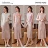 Elegant Shimmer Sequin Long Skirt