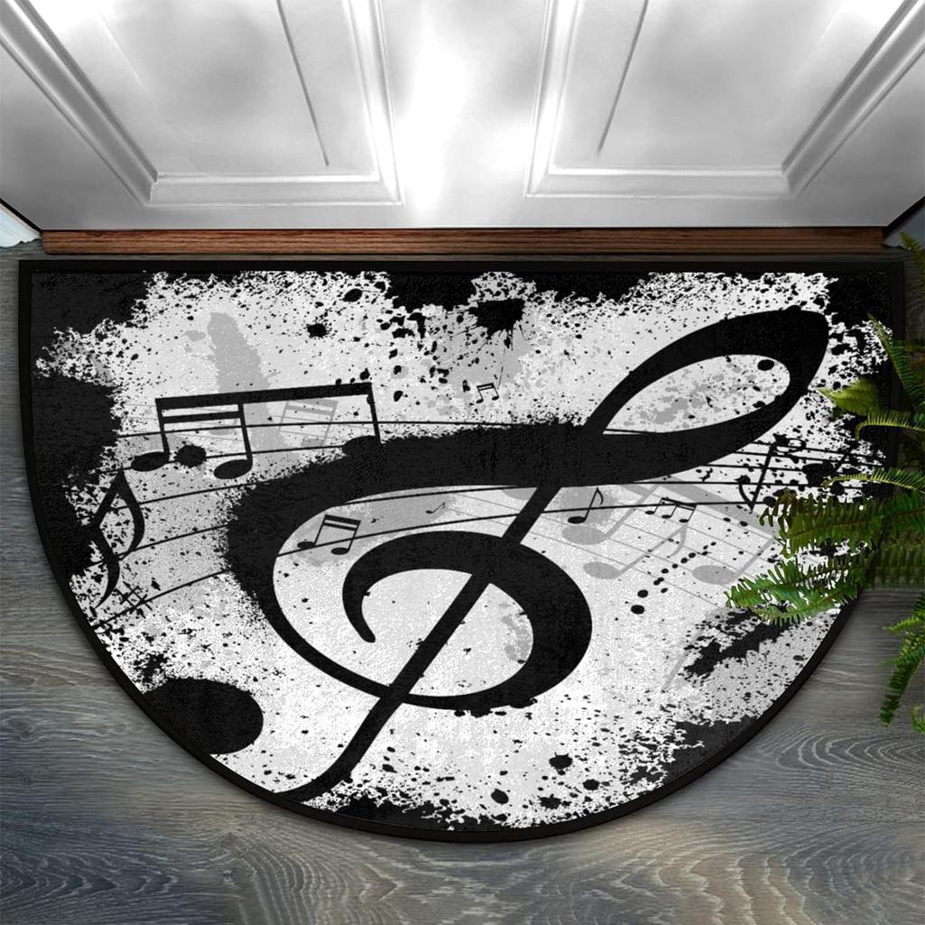 Amerikanischer Kristall-Samt Halbrund Fußmatte Verandadekoration Rutschfest und Schmutzabweisend Fußmatte Badezimmer Saugfähige Rutschfeste Matte