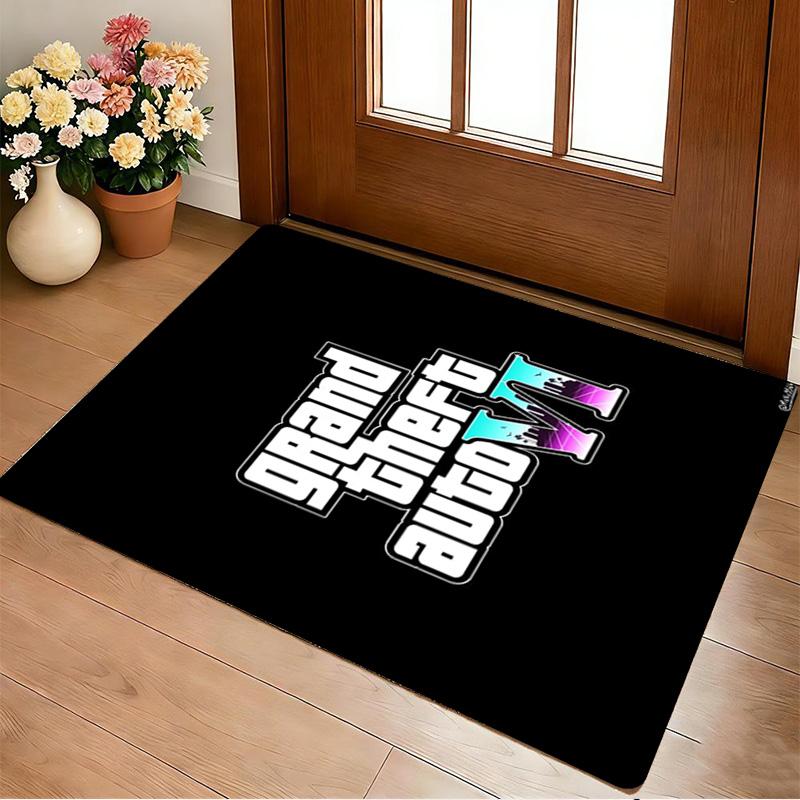 Gta Vi Wohnzimmer Rutschfester Teppich Weicher Teppich für Schlafzimmer Spielzimmer Sofa Büro Heimdekoration Fußmatte Weihnachtsgeschenk C9211649