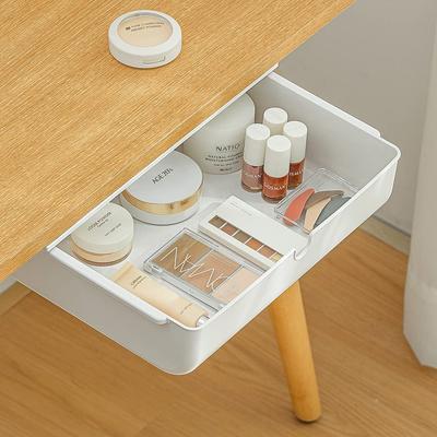 Of Storage Drawer Mini Stationery Convenient Strong No Tools Easy Hidden Drawer [Set 2] Under-Desk Box, Type, Organizer, Holder, Holder, Adhesive,