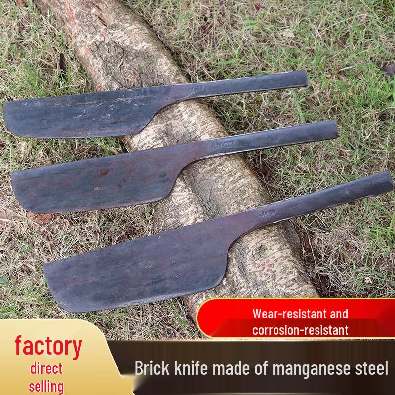 Hand-Forged Manganese Steel Bricklaying Trowel