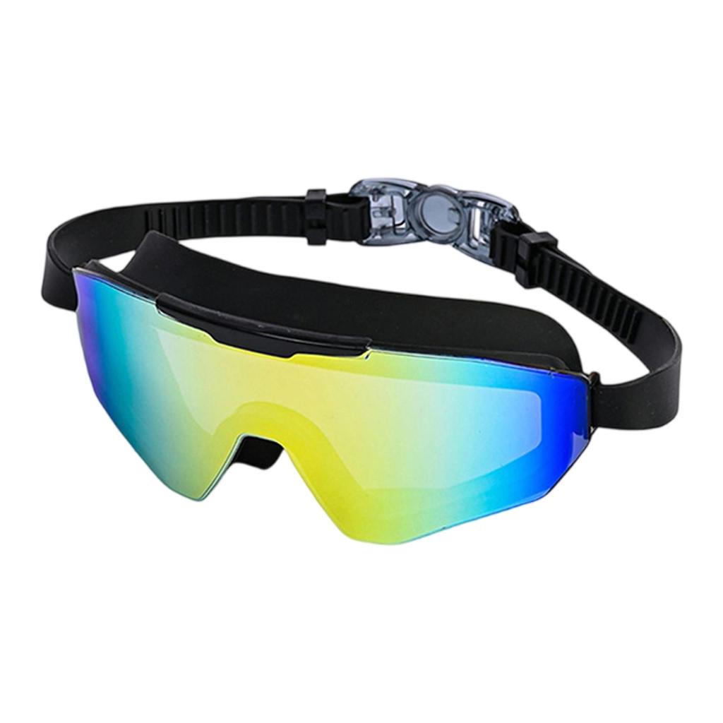 Okulary Pływackie z Dużym Polem Widzenia, Wysokiej Rozdzielczości, Przeciwmgielne i Wodoodporne, Okulary Pływackie dla Dorosłych z Dużą Oprawką