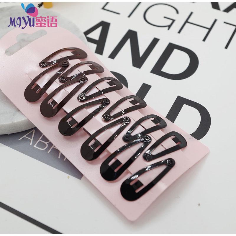 10 PCS New Lovely Cartoon Heart Type Metal Candy Color Girls Hairpins Hair Clip Kids Headwear Children Accessories Baby BB Clips