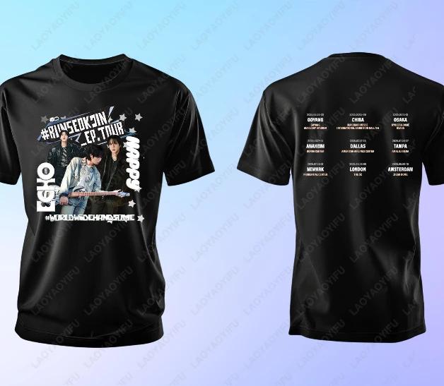 2025 Run Seokjin Tour Jin Cotton Tshirt Concert Worldwide Handsome Men Women Army tees Trend Cool Casual Fashion Adult Tops Gift