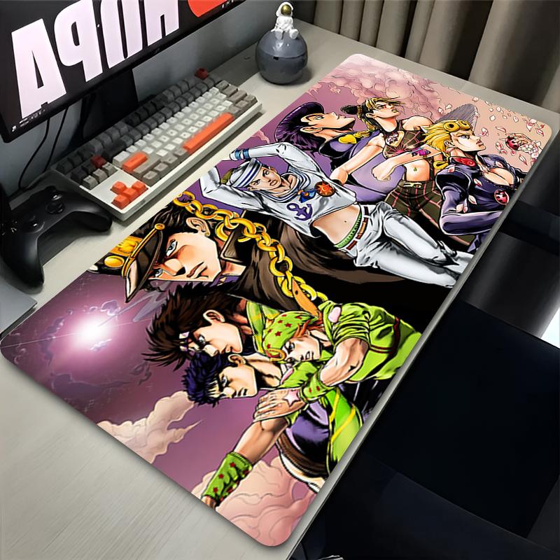 Mouse Pad Xl Large Keyboard Pad Nonslip Rubber Base Mousepad Anime Jojo Gaming Accessories Office Pc Gamer Cabinet Desk Mat